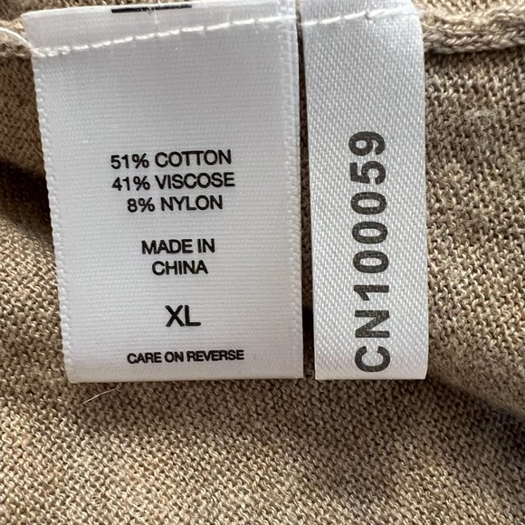 New York & Company ¾ sleeve ruffle front duster sweater - Picture 6 of 6